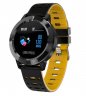 Wholesale Waterproof Watch yellow Smart Bracelet Blood Pressure Step Count Push Notification Color Screen Bluetooth Sports Round Dial