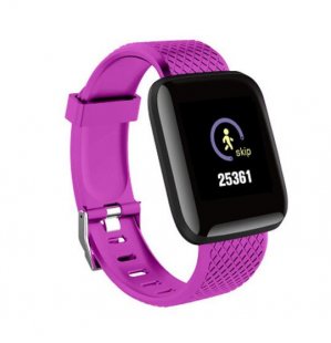 Wholesale Blood Pressure Monitor Smart Band IP67 Waterproof Sports For Android iPhone purple 1.3inch Smart Bracelet Fitness Tracker Heart Rate