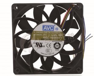 Wholesale AVC DBTA1225BHU : 24V 0.32A 4wires cooling fan