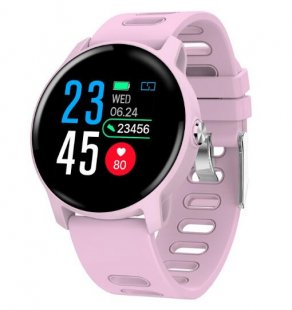 Wholesale IP68 Waterproof Fitness Tracker Heart Rate Monitor Clock Women Smart Bracelet Pink S08 Men Sport Pedometer Smart Watch