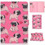 Wholesale Laptop Protective Case with Front Snap Cute Cartoon Color Painted Smart Stay PU Cover Caring dog For Samsung T510/T515