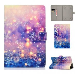 Wholesale Color Painted PU Cover with Front Snap Purple quicksand Universal Laptop Protective Case