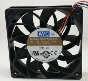 Wholesale AVC DBTA1225B8S 48V 0.5A 4wires Cooling Fan