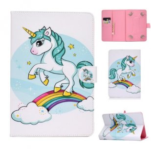 Wholesale PU Case with Front Snap single horned horse Universal Laptop Protective Cover Color Painted 8 Inches