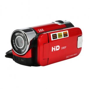 Wholesale HD Handheld Digital Camera red EU plug 2.7 inch LCD Screen 16X Digital Zoom Video Camcorder