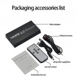 Wholesale 4 Input 1 Output Converter Audio Video Synchronization black 4K HDMI 2.0 Manual / Automatic Adapter HDMI