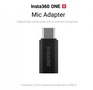 Wholesale for Insta360 ONE R Camera black Insta360 USB-C to 3.5mm Mic Adapter