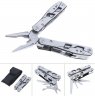 Wholesale Mini Multifunction Accessories External Type Combination Folding Pliers Tool with Scissors and Hand Polished Surface Treatment for Camping Outdoors