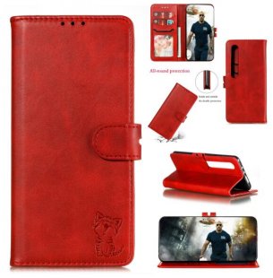 Wholesale Mobile Phone Cover PU Leather Front Buckle Smart Shell Anti-fall Phone Case 4 red For XiaoMI 10 Pro