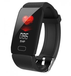 Wholesale Fitness Tracker Smart Watch Fitness Bracelet Waterproof black Smart Band Blood Pressure Q1 Heart Rate Monitor