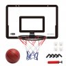 Children Basketball Stand Indoor Hanging Wall-mounted Free Punching Mobile Shooting Frame Basketball Board Sports Toys black