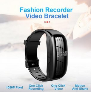 Wholesale Smart Watch black Sports Smart Bracelet Professional Recording Pen HD Noise Reduction Video Recorder Sports Mini Camera