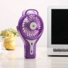 Wholesale Mini USB Charging Noiseless Handhold Fan Humidifier Beauty Apparatus Gift Purple