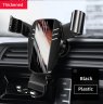 Wholesale for iPhone Huawei Accessories ABS black Mirror Metal Car Phone Holder Fixed Air Outlet Clip Charging Gravity Portable Universal