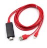 Wholesale to HDMI TV AV Adapter Cable for iPhone 6 6S 7 8 Plus X red 1080P 6ft 8 Pin Apple Interface