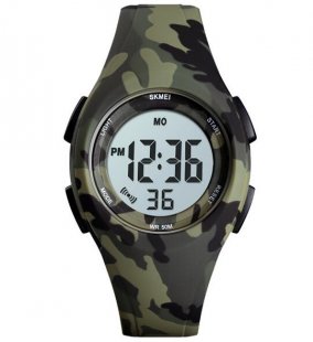 Wholesale Electronic Children's Watch Green camouflage Boys Girls Watch Fashion Luminous Waterproof