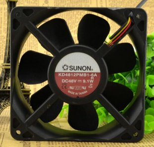 Wholesale Sunon KD4812PMB1-6A 48V 0.19A 9.1W 2wires Cooling Fan