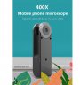 Wholesale 400X Microscope Camera Lens black Universal Mobile Phone Universal Microscope Hd Camera Supplementary Light Lens