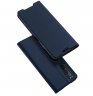 Wholesale Leather Mobile Phone Cover Magnetic Protective Case Bracket with Cards Slot Royal blue_Sony Xperia1 II DUX DUCIS For Sony Xperia1 II/Xperia10 II