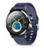 Wholesale 1.28 Inch Round Color Full-Screen Touch TFT HD IPS Smartwatch black dial + blue silicone band LEMFO H6Pro Smart Watch