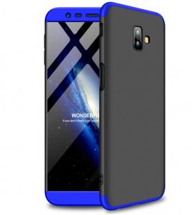 Abctay 3 in 1 360 Degree Non-slip Shockproof Full Protective Case Blue black blue_Samsung J6 Plus/ J6 Prime For Samsung J6 Plus/ J6 Prime