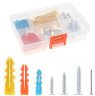 Wholesale 65pcs/set Screw Parts Box with Three Color Fixing Nail and Three size Screws for Electric Screwdriver Installation Tool