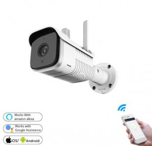 Wholesale with Two Way Audio Motion Detection Alarm and Night Vision white_U.S.Plug Outdoor Security Camera WiFi IP Camera