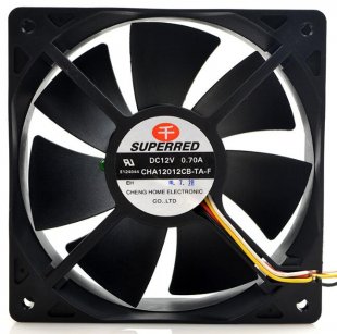 Wholesale SUPERRED 12038 CHA12012CB-TA-F 12V 0.70A Cooling Fan