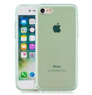 Abctay Clear Colorful TPU Back Cover Cellphone Case Shell Green for iPhone 6/6S / 6 Plus/6S Plus / 7/8 / 7 Plus/8 Plus