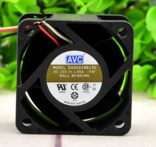 Wholesale AVC DV05028B12U 12V 1.65A 3wires Cooling Fan