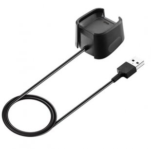 Wholesale USB Charging Cable Power Charger Dock Cradle black For Fitbit Versa Smart Watch