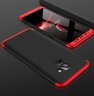 Abctay 2018 360 Degree Protective Case Ultra Thin Hard Back Cover Red black red For Samsung A8