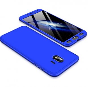 Abctay 2018 Ultra Slim 360 Degree Non-slip Shockproof Full Protective Case blue For Samsung J4