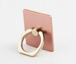 Wholesale Portable Universal Metal Finger Ring Phone Holder - 360° Rotating Bracket for iPhone Samsung, Rose gold