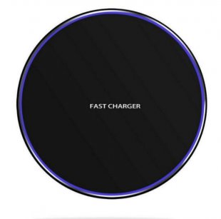 Wholesale for iPhone 8 X XS XR Samsung Galaxy S7 S8 S9 S10 black Qi Wireless Charger Fast Charging Pad