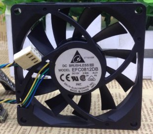 Wholesale DELTA EFC0812DB 12V 0.5A 4wires Cooling Fan