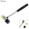 Wholesale 35mm Rubber Hammer Double Faced Work Glazing Window Nylon Hammer with Round Head and Non-slip Handle DIY Hand Tool