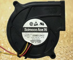 Wholesale SANYO 7630 12V 0.37A 109BD12HC2 Blower Centrifugal Fan,Cooling Fan