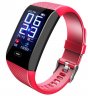 Wholesale Blood Pressure Real-time Monitoring IP67 Waterproof red CK28 Smart Bracelet 1.14 Color Screen Heart Rate