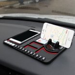Wholesale Auto Phone Holder Silicone Car Pad Mat red Multifunctional Car Anti-Slip Mat
