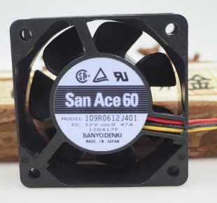 Wholesale Sanyo 109R0612J401 12V 0.47A 3 wires Cooling Fan