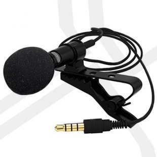 Wholesale PE bag packaging 3.5mm Clip On Mini Lapel Lavalier Microphone