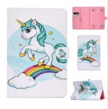 Wholesale 7Inches Color Painted PU Cover with Front Snap unicorn Universal Laptop Protective Case