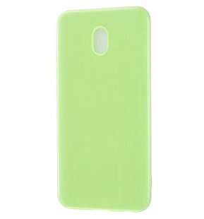 Wholesale Cellphone Cover Glossy TPU Phone Case Defender Full Body Protection Smartphone Shell Fluorescent green For Redmi 8 / Redmi 8A