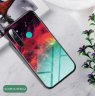 Abctay Mobile Shell Soft TPU Phone Case Glass Back Panel Gradient Design Overall Protective Shell Colorful nebula For OPPO Realme 3 Pro/Realme 5/Realme 5 Pro