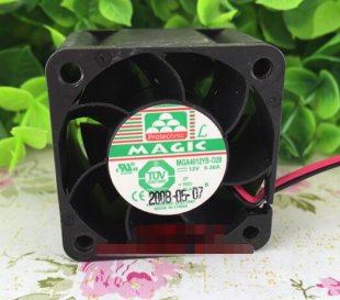 Wholesale MAGIC 4028 MGA4012YB-028 12V 0.38A 2Wire Cooling Fan