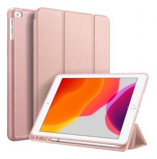 Wholesale PU Leather +TPU Back Shell Full Protective Case with Pen Holder Pink DUX DUCIS For iPad pro 7 10.2Inches 2019