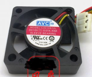 Wholesale AVC C3010S12L 12V 0.07A 3wires Cooling Fan