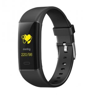 Wholesale Bluetooth Step-counting Heart Rate and Blood Pressure Monitoring Black Smart Bracelet MK05 Sports Health Bracelet