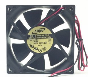 Wholesale ADDA AD0812HB-A70GL 12V 0.25A 3W 2wires Cooling Fan